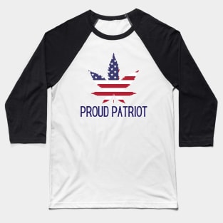 Patriot Pot Leaf Marijuana American Flag Patriotic Gift Baseball T-Shirt